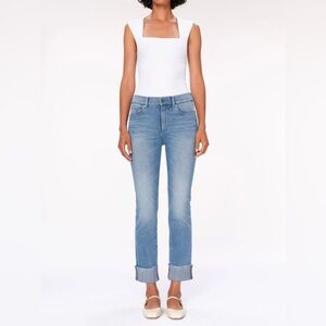 DL1961 Mara straight Light Blue crop Jeans premium sustainable denim 26